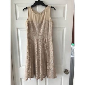 Champaign, Lace Bridesmaid/Cocktail Dress